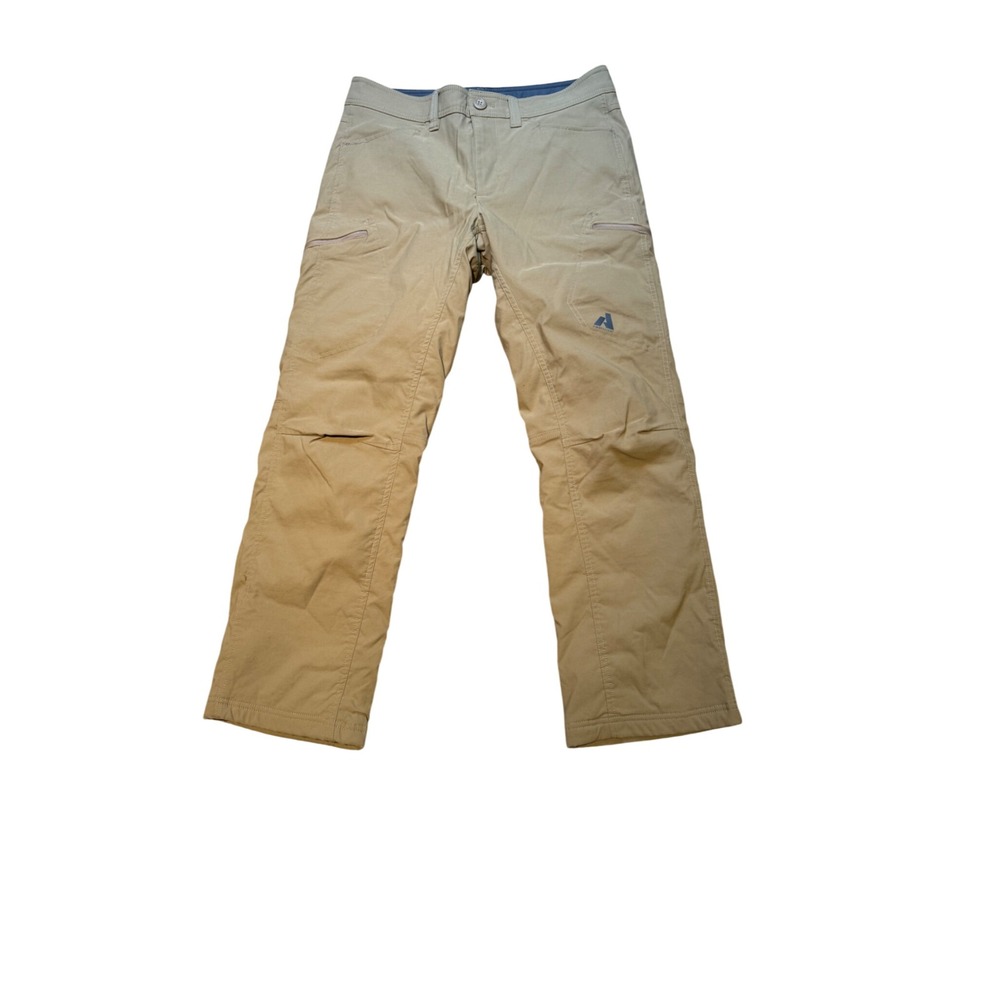 Eddie Bauer First Ascent Guide Pro Fleece Lined Pants Mens 32x30‎ Tan Hiking